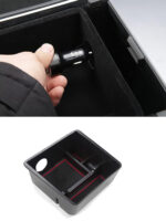 Black ABS Central Control Upper Storage Box for Tesla 21-23 Model 3/Y - Image 2