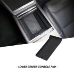 Black Silicone Central Control Lower Storage Pad for Tesla 22-24 Model S/X - Image 2