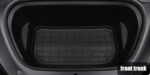 Black TPE Plastic Weather Frunk Mat for Tesla 20-24 Model Y - Image 2