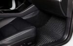 Black TPE Rubber Floor Mats w/ Center Console for Tesla 17-20 Model X 6 Seats - Image 2