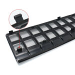 Black ABS Air Conditioning Inlet Vent Protective Covers for Tesla 21-24 Model Y - Image 2