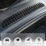 Black ABS Air Conditioning Inlet Vent Protective Covers for Tesla 21-24 Model Y - Image 3