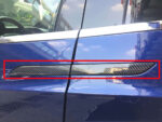 Carbon Fiber Pattern Door Handle Protector Decals for Tesla Model X - Image 2