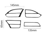Carbon Fiber Pattern Air Vent Outlet Trim Decals for Tesla Model X - Image 2