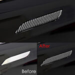 Carbon Fiber Pattern Door Handle Protector Decals for Tesla Model S - Image 2