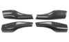 Glossy Carbon Gear Shift Wiper Lever Covers for Tesla 17-23 Model 3/Y