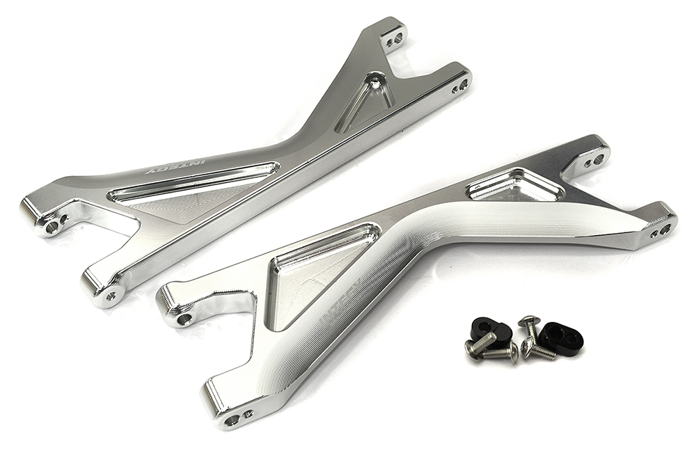 C33576SILVER Billet Machined Upper Arms for Traxxas X-Maxx 4X4 8S 7729 - Image 1