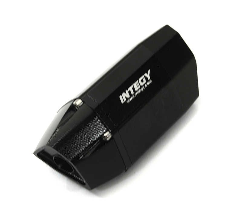 C33596BLACK Realistic Exhaust Pipe for Losi 1/4 Promoto-MX Motorcycle - Image 1