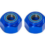 Alloy Machined Front Axle Hex Adapters w/ Bearings for Tamiya DT-03