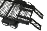 Machined Alloy Black Dual Axle Flatbed Car Trailer Kit for 1/18 RC - Image 2