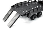 Machined Alloy Dual Axle Flatbed RC Car Trailer Kit in Black, 1/16-1/18 - Image 4
