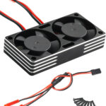 Aluminum 7.4V High Speed Twin Cooling Fan w/ Ball Bearings 22k rpm 60x30x10.5mm