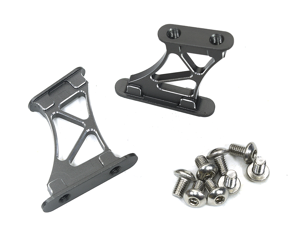 C34002GUN Realistic Alloy Rear Wing Mount (30mm) for 1/10 Size Drift & Touring Car - Image 1