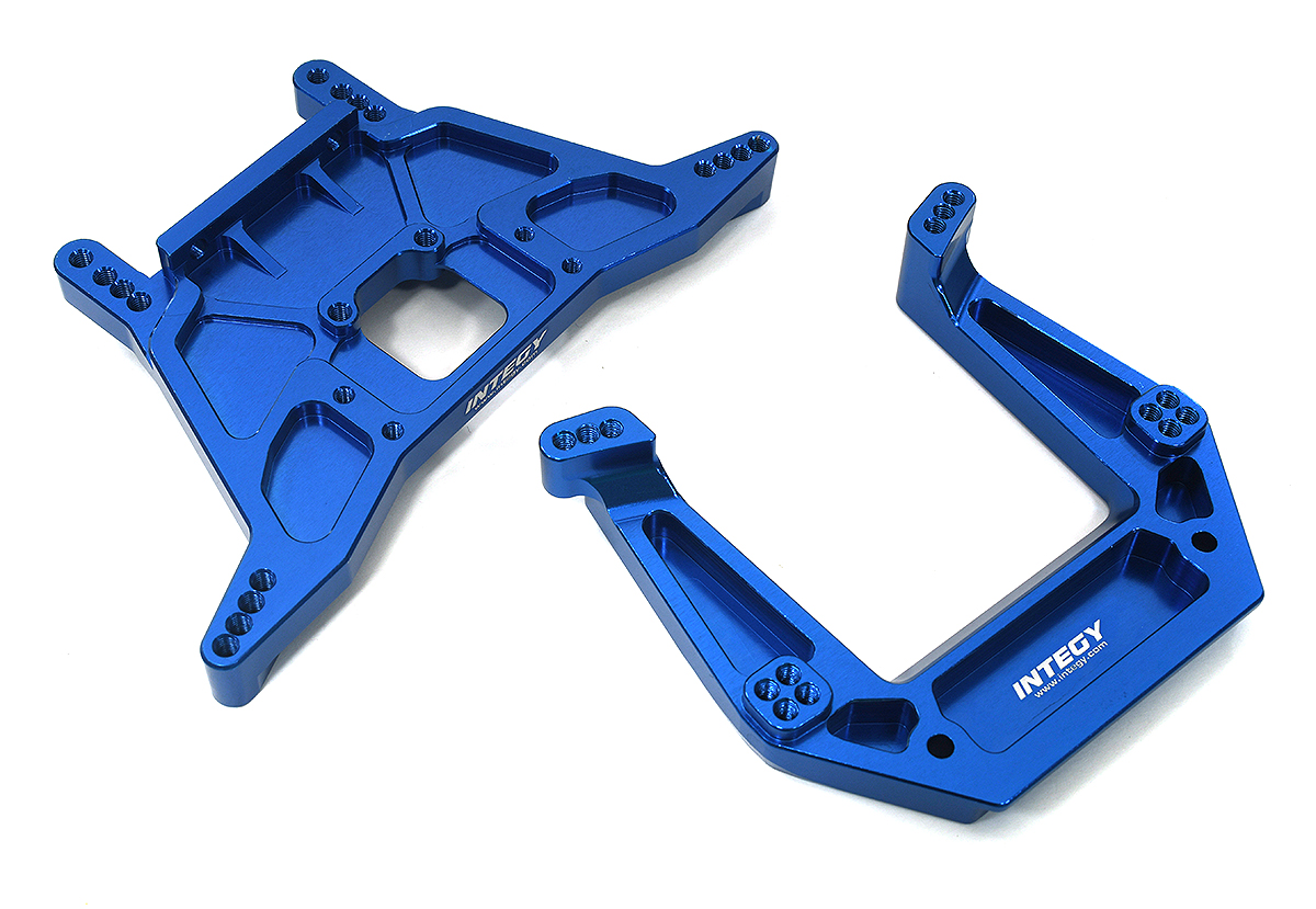 C34006BLUE Modified Front & Rear Shock Tower Kit for Traxxas 1/10 2WD 3638 3639 - Image 1
