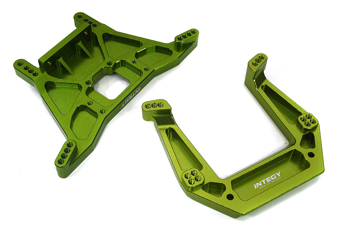 C34006GREEN Modified Front & Rear Shock Tower Kit for Traxxas 1/10 2WD 3638 3639 - Image 1
