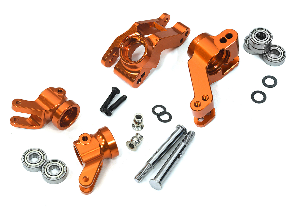 C34008ORANGE F&R +13mm Wide Suspension Kit for 2WD Stampede, 2WD Rustler & Bandit 3636 3652 - Image 1
