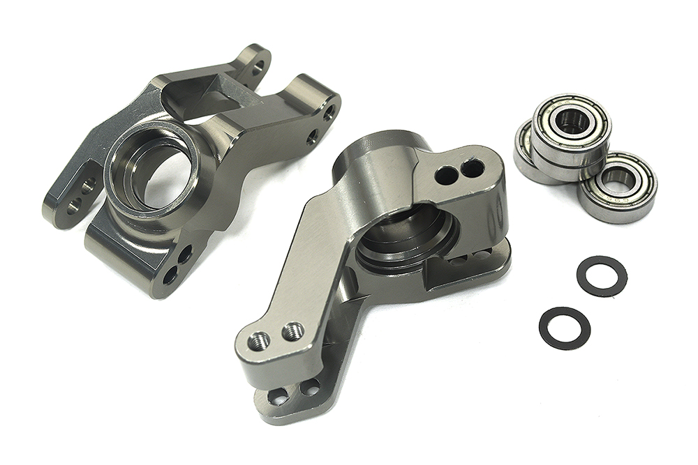 C34012GREY +13mm Wide-Track Rear Hub Carriers for 2WD Stampede, 2WD Rustler & Bandit 3652 - Image 1