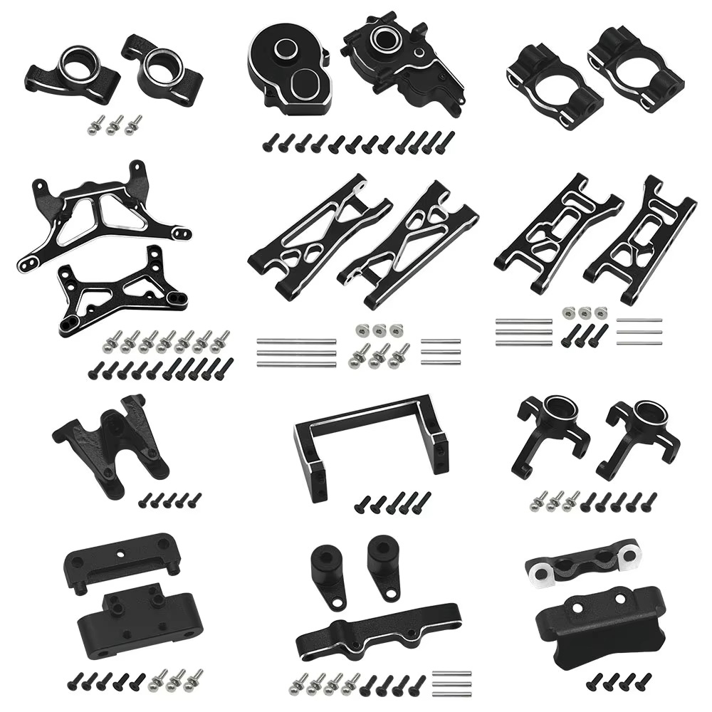 C34069BLACK Complete Alloy Conversion Upgrade Kit for Losi 1/24 Micro-B - Image 1