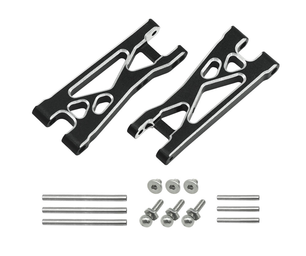 C34074BLACK Alloy Rear Lower Arms Upgrade for Losi 1/24 Micro-B 2WD LOS-1768 - Image 1