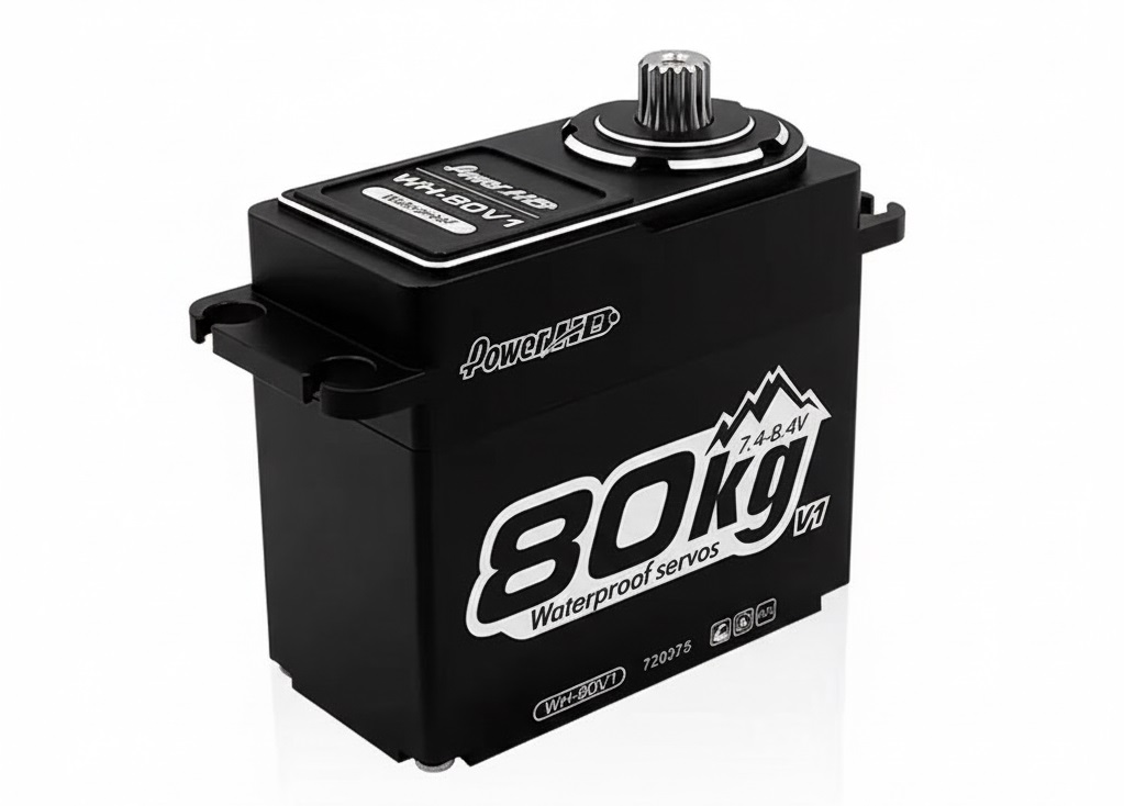 C34152 Power HD WH-80V1 Waterproof High Torque Steel Gear Servo 80kg 1111.0 oz / 0.16s - Image 1
