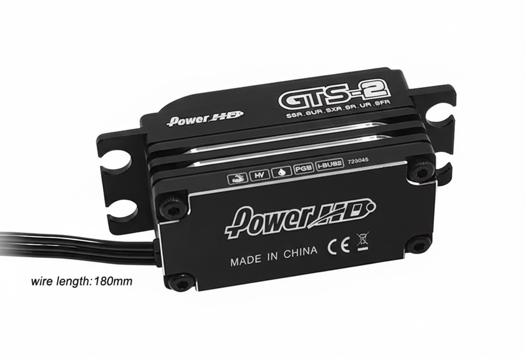 C34175 Power HD GTS-2 180mm Wire High Voltage Brushless Lightweight Titanium Gear Servo - Image 1