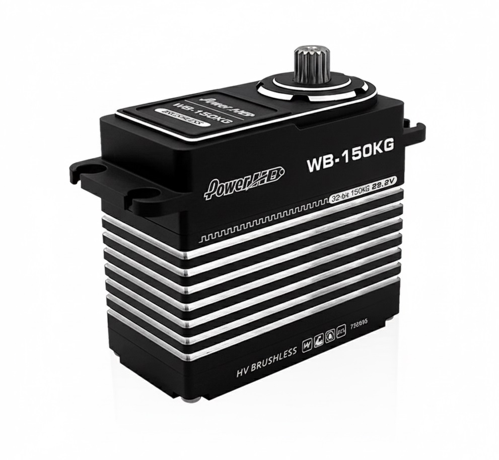 C34182 Power HD WB-150KG HV Brushless Digital Servo for 1/5 RC Car 150kg/0.10s@25.2V - Image 1