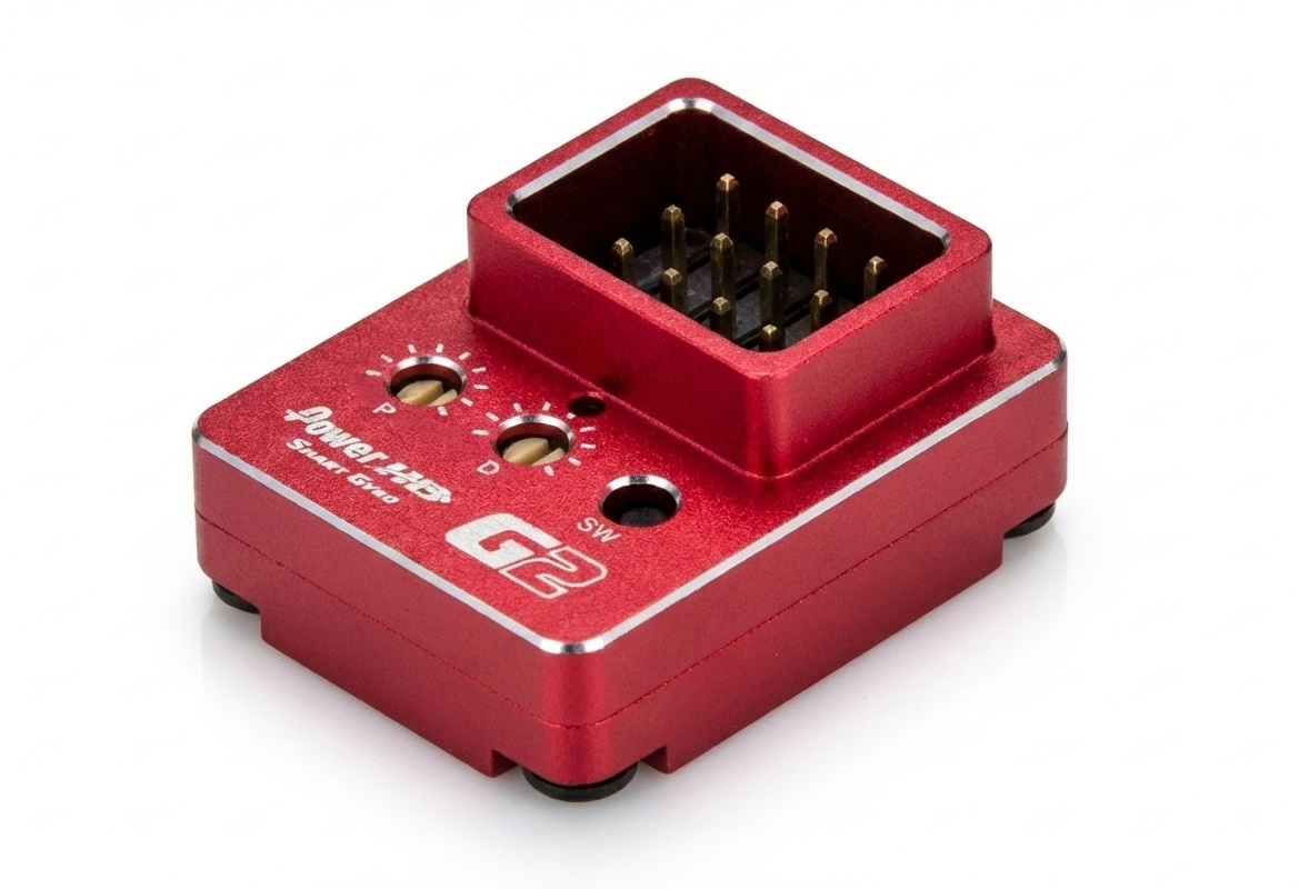 C34187RED Power HD G2 Smart Gyro Metal Gyroscope Dual System 4Ch for 1/10 RC Drift Car - Image 1