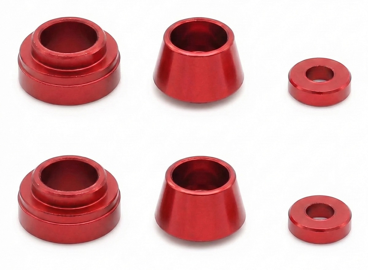 C34247 Aluminum Alloy Front Steering Cup Pad Spacer Arm Bushing for Tamiya TT02 - Image 1