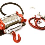 Realistic Black Power Winch Toy for 1/10 Scale Rock Crawler Trucks