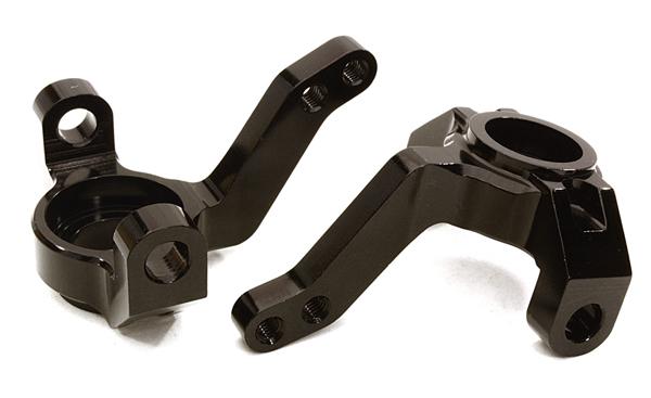 OBM1206BLACK CNC Machined Alloy Steering Blocks for Axial 1/10 SCX-10 Honcho & Dingo - Image 1