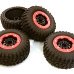 Composite Short Course 2.2/3.0 Size Beadlock Wheel & Tire (4) (O.D.=109mm)