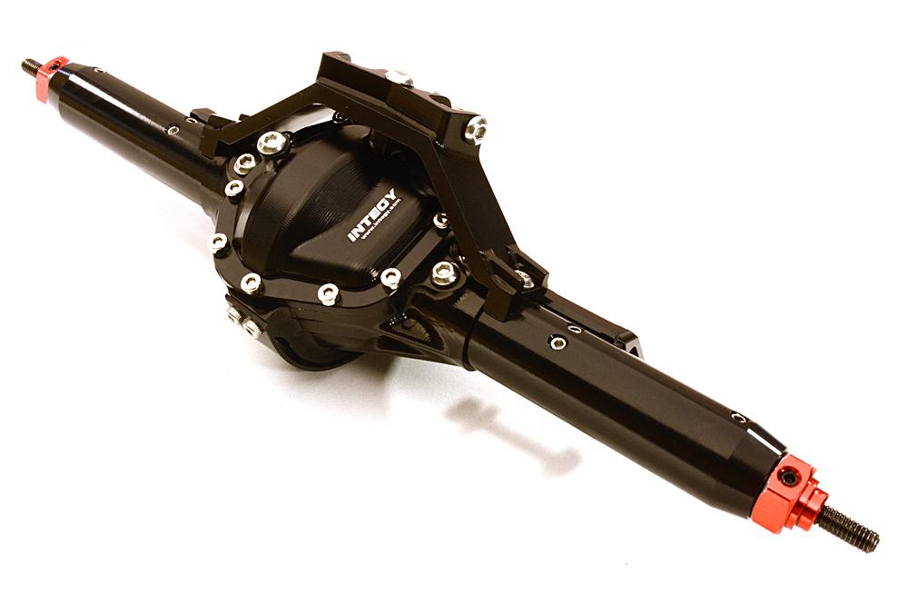 OBM1631BLACK Complete 4-Link Rear Axle w/ Internals for Axial SCX-10 & Custom 1.9 Crawlers - Image 1