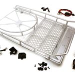 Realistic 1/10 Scale Alloy Luggage Tray 250x150x45mm with 4 LED Spot Light Set