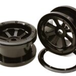 CNC Machined 8 Spoke Beadlock 2.2 Wheels (2) for Axial Ridgecrest & Wraith 2.2