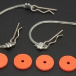 RIDE Secured Body Clips (4) w/ 175mm Wires & Foam Protectors for 1/10 Off-Road