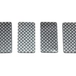 RIDE Carbon Printed Side Dam (4) for 1/10 Touring Car IFMAR Standard Size