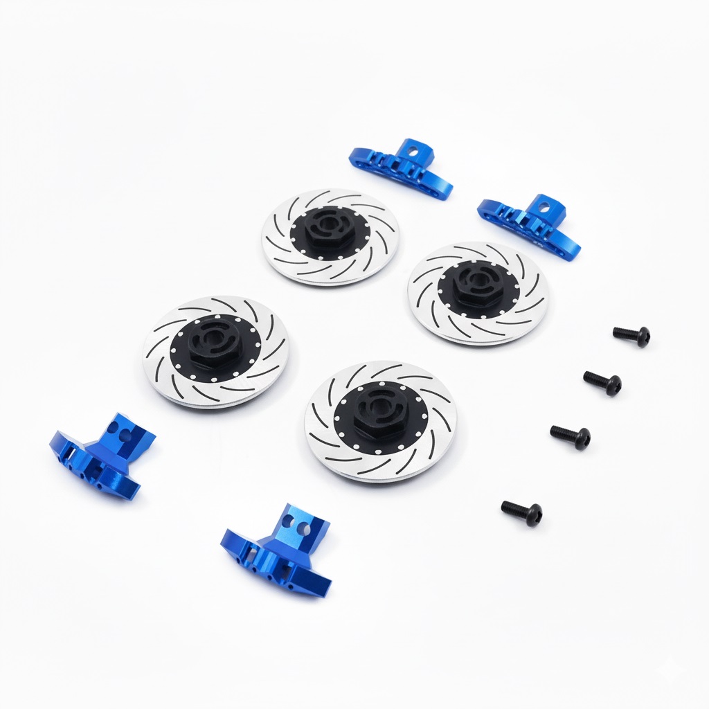 SAK-D4842BU Caliper & Brake Disc Set for D4(Blue) - Image 1