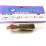 Square R/C T-Type 2P Compact Conversion Connectors (2P Male and Tamiya Female)