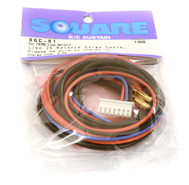 SQ-SGC-61 Square R/C LiPo 2S Balance Charge Cable, Small (600mm) - Image 1