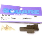 Square R/C Receiver Plugs for Futaba/KO Applications (4 Female Sets)