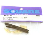 Square R/C European Connectors, 2mm Short (6x Male/6x Female)