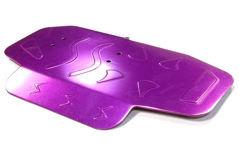 T3184PURPLE V2 Purple Center Skid Plate for 1/10 Revo 2.5 & 3.3 (Requires T3113 or T3144) - Image 1