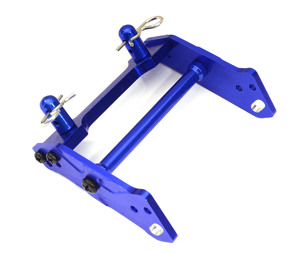 T3245BLUE Heavy-Duty Roll Cage Wing Mount for Traxxas 1/10 Revo - Image 1
