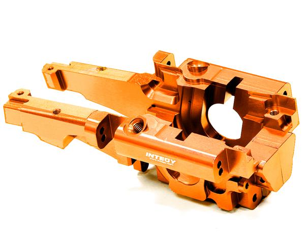 T3296ORANGE Billet Machined Rear Bulkhead for Traxxas 1/10 E-Revo (-2017) & Revo 3.3 5329 - Image 1