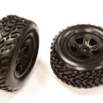 Type V Wheel and Tire Set (2) for Traxxas 1/16 Slash VXL (O.D.=66mm)