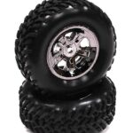 Type V Wheel and Tire Set (2) for Traxxas 1/16 Slash VXL (O.D.=66mm)