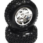 Type V Wheel and Tire Set (2) for Traxxas 1/16 Slash VXL (O.D.=66mm)