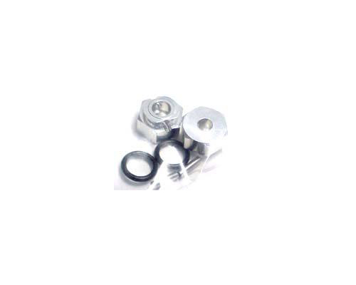 T3561 1/10 On-Road Hex Wheel Adaptor 5mm Offset O-Ring Type (Silver) - Image 1