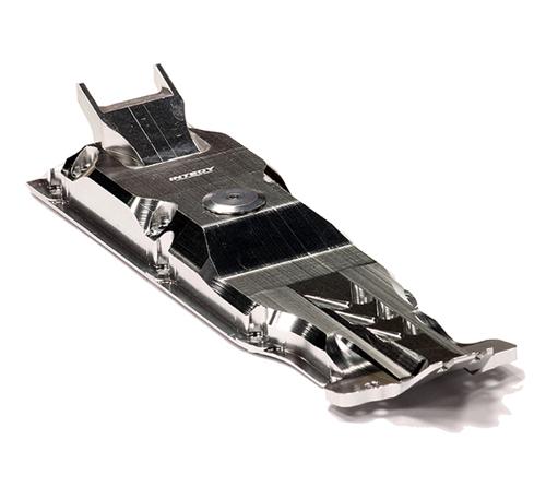 T4112SILVER Evo-6 Billet Machined Center Skid Plate for Traxxas 1/10 E-Revo (-2017) 5637 - Image 1