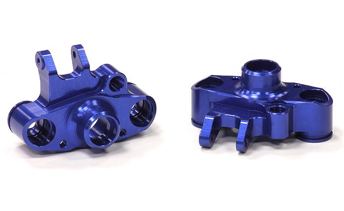 T4123BLUE Steering Blocks for E-Revo (-2017), E/T-Maxx & Summit w/ T4122 Conversion 5334 - Image 1